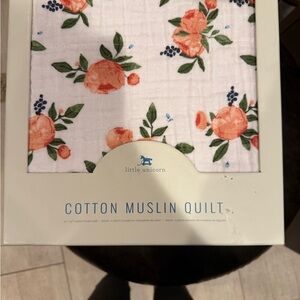 Little Unicorn Floral Cotton Muslin Quilt